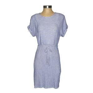 Modcloth Striped Sheath Dress Womens size XS Short Sleeve Stretch Knit